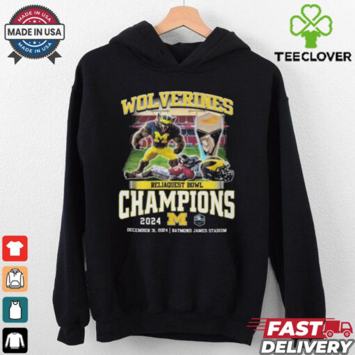Official Wolverines Reliaquest Bowl Champions 2024 Mascot Shirt