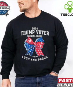 Official Womens Unapologetically Trump Voter Social Club Loud And Proud Take America Back Shirt
