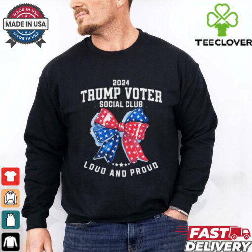 Official Womens Unapologetically Trump Voter Social Club Loud And Proud Take America Back Shirt