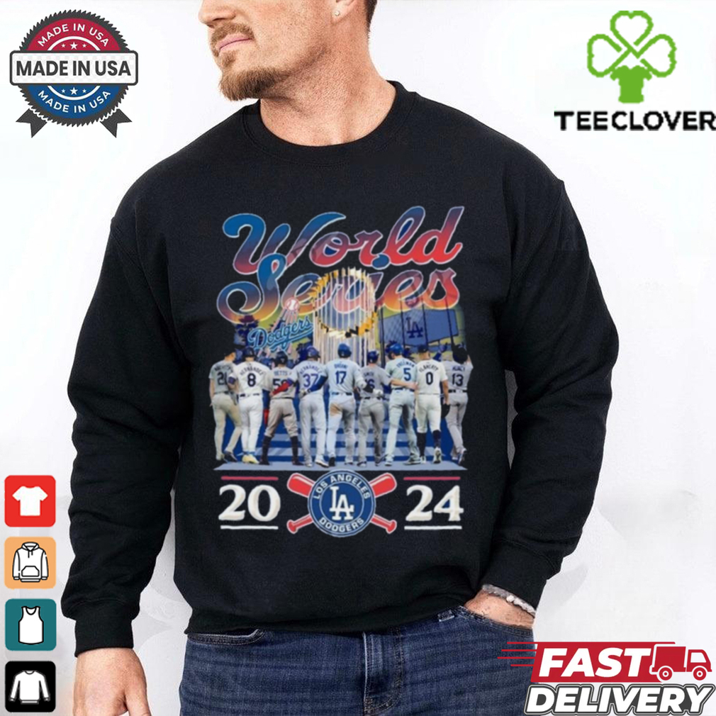 Official World Series 2024 National Champions Los Angeles Dodgers Team Player T Shirt Official World Series 2024 National Champions Los Angeles Dodgers Team Player T Shirt