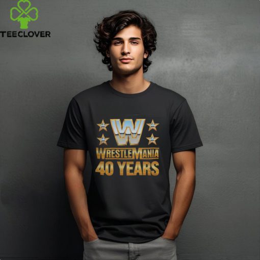 Official Wrestlemania 40 Over the Years T Shirt