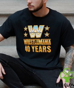 Official Wrestlemania 40 Over the Years T Shirt