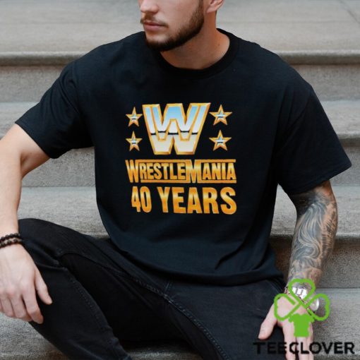 Official Wrestlemania 40 Over the Years T Shirt