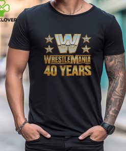 Official Wrestlemania 40 Over the Years T Shirt