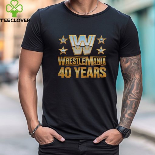 Official Wrestlemania 40 Over the Years T Shirt