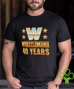 Official Wrestlemania 40 Over the Years T Shirt