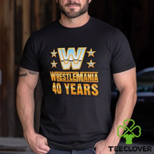 Official Wrestlemania 40 Over the Years T Shirt