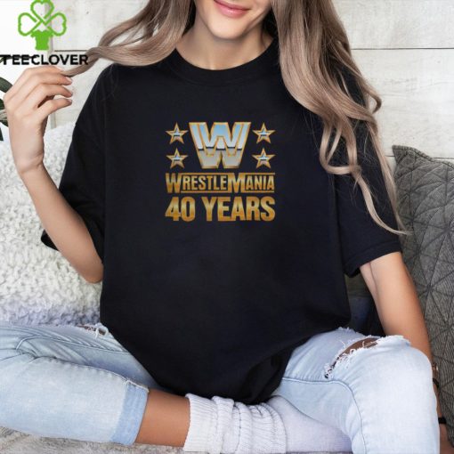 Official Wrestlemania 40 Over the Years T Shirt