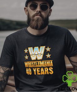 Official Wrestlemania 40 Over the Years T Shirt