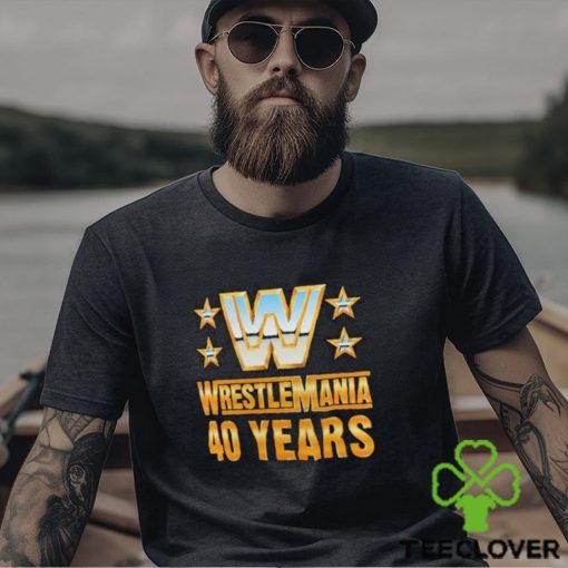 Official Wrestlemania 40 Over the Years T Shirt