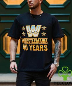 Official Wrestlemania 40 Over the Years T Shirt