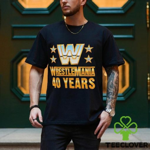 Official Wrestlemania 40 Over the Years T Shirt