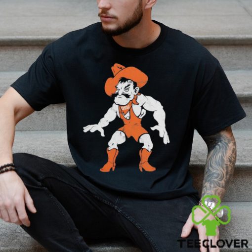 Official Wrestling Pete Black Tee Oklahoma State Cowboys Shirt