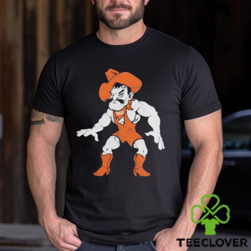 Official Wrestling Pete Black Tee Oklahoma State Cowboys Shirt