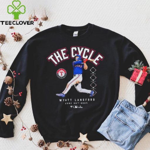 Official Wyatt Langford Texas Rangers Cycle 2024 Shirt