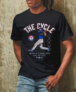 Official Wyatt Langford Texas Rangers The Cycle June 30th 2024 t shirt