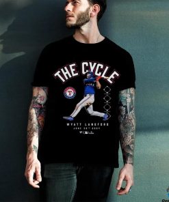 Official Wyatt Langford Texas Rangers The Cycle June 30th 2024 t shirt