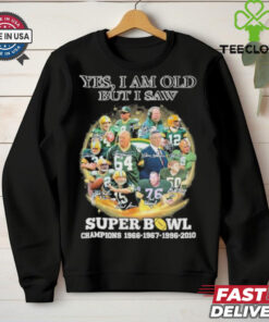 Official Yes, I’m Old But I Saw Green Bay Packers Super Bowl Champions Signatures Shirt