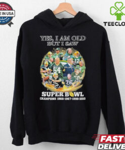 Official Yes, I’m Old But I Saw Green Bay Packers Super Bowl Champions Signatures Shirt