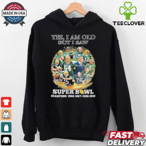 Official Yes, I’m Old But I Saw Green Bay Packers Super Bowl Champions Signatures Shirt