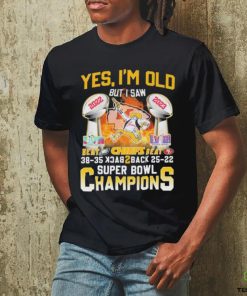 Official Yes I’m Old But I Saw Kansas City Chiefs Beat Eagles And Sf 49ers Back 2 Back Super Bowl Champions hoodie, sweater, longsleeve, shirt v-neck, t-shirt