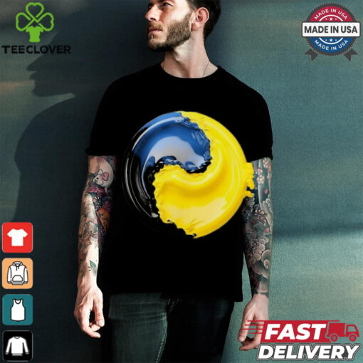 Official Yin yang Ukraine blue and yellow T hoodie, sweater, longsleeve, shirt v-neck, t-shirt