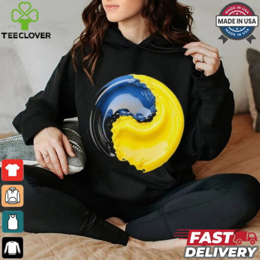 Official Yin yang Ukraine blue and yellow T hoodie, sweater, longsleeve, shirt v-neck, t-shirt