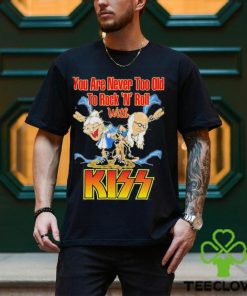 Official You Are Never Too Old To Rock N Roll With Kiss Band Shirt