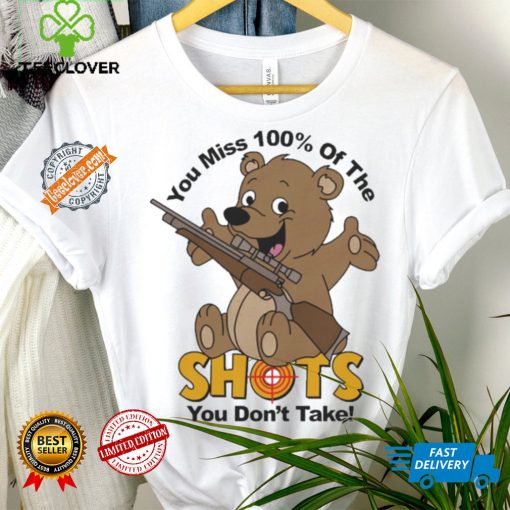 Official You Miss 100% Of The Shots You Don’t Take Bear Painting t hoodie, sweater, longsleeve, shirt v-neck, t-shirt