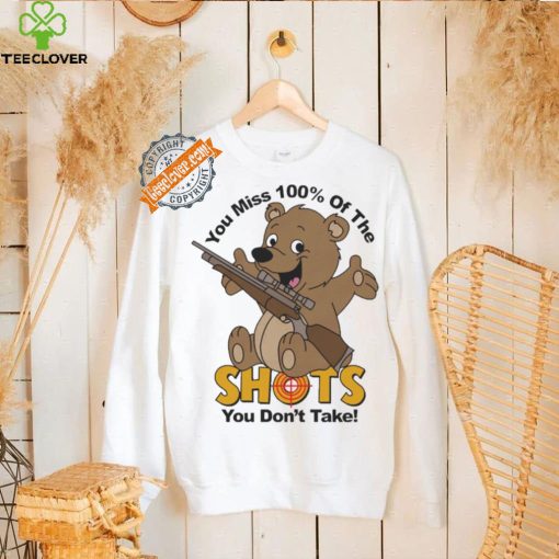 Official You Miss 100% Of The Shots You Don’t Take Bear Painting t hoodie, sweater, longsleeve, shirt v-neck, t-shirt