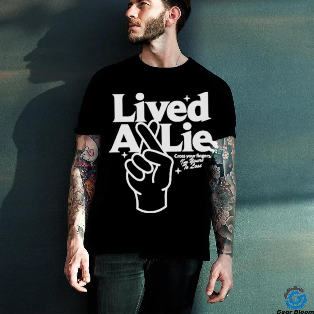 Official You me at six lived a lie cross your fingerss I’m yours to lose T shirt Official You me at six lived a lie cross your fingerss I’m yours to lose T shirt