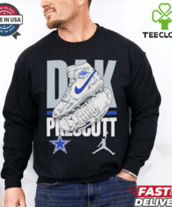 Official Youth Dallas Cowboys Dak Prescott Jordan Brand Kicks Player T Shirt
