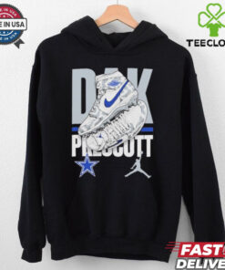 Official Youth Dallas Cowboys Dak Prescott Jordan Brand Kicks Player T Shirt