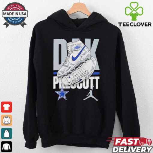 Official Youth Dallas Cowboys Dak Prescott Jordan Brand Kicks Player T Shirt