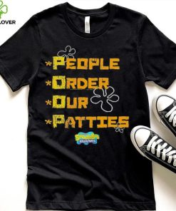 Official Youth People Order Our Patties Spongebob Squarepants Shirt