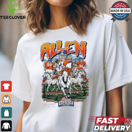 Official Zach Allen Denver Broncos Planet Euphoria Graphic t shirt