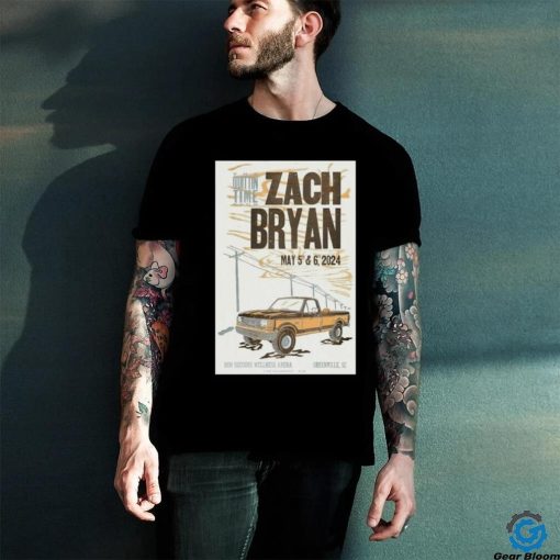 Official Zach Bryan May 5th and 6th 2024 Bon Secours Wellness Arena Shirt