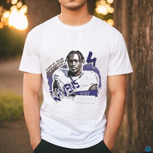 Official Zay Flowers Football Paper Baltimore Ravens Shirt