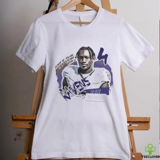 Official Zay Flowers Football Paper Baltimore Ravens Shirt