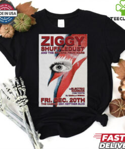 Official Ziggy Shuffledust And The Spiders From Mars December 2024 At The Casbah In San Diego CA Poster Shirt