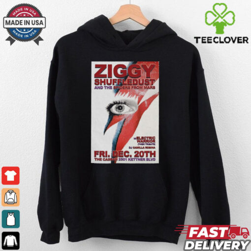 Official Ziggy Shuffledust And The Spiders From Mars December 2024 At The Casbah In San Diego CA Poster Shirt