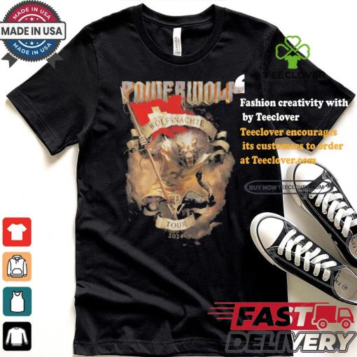 Official Zurich Powerwolf Wolfsnächte Tour 2024 shirt