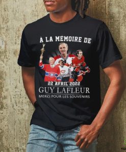 Official a La Memoire De 22 Avril 2022 Guy Lafleur Merci Pour Les Souvenirs Signature Shirt