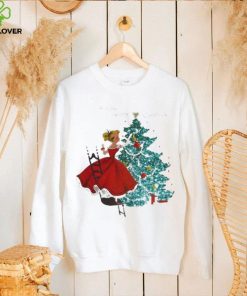 Official a Very Merry Christmas Girl Christmas Tree T shirt