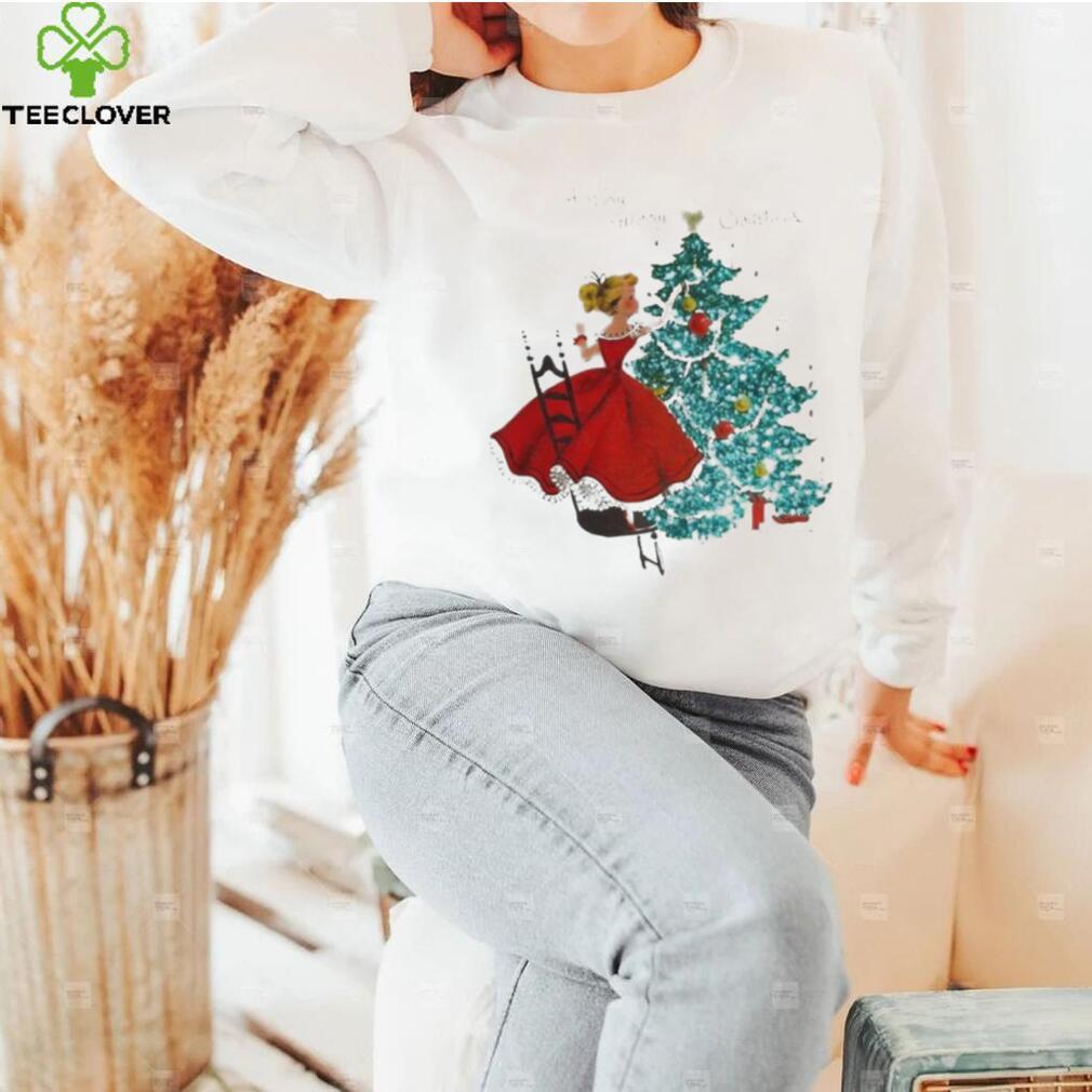 Official a Very Merry Christmas Girl Christmas Tree T shirt Official a Very Merry Christmas Girl Christmas Tree T shirt