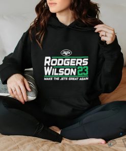 Official aaron Rodgers Garrett Wilson 2023 campaign shirt