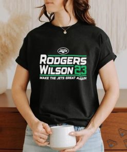 Official aaron Rodgers Garrett Wilson 2023 campaign shirt