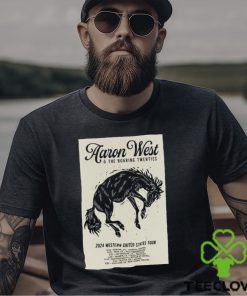 Official aaron West & The Roaring Twenties 2024 Western United States Tour Poster Shirt