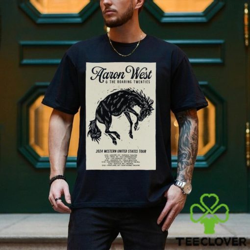 Official aaron West & The Roaring Twenties 2024 Western United States Tour Poster Shirt