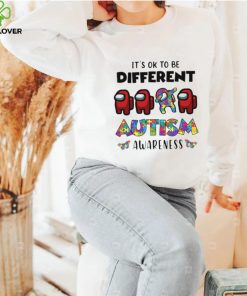 Official among us its okay to be different autism awareness hoodie, sweater, longsleeve, shirt v-neck, t-shirt